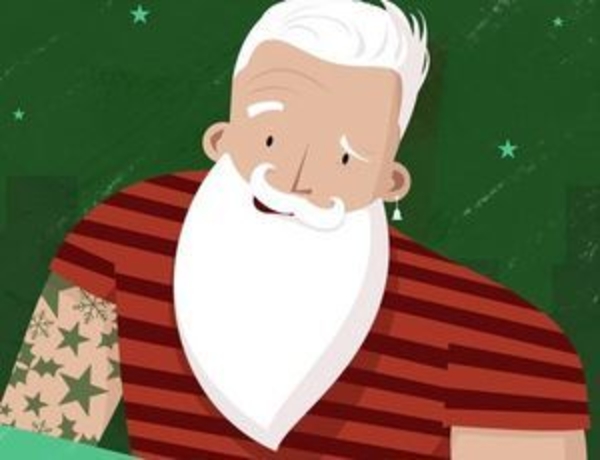 Хипстер с татухами и на тачке: Каким британцы и американцы хотят видеть Санта-Клауса