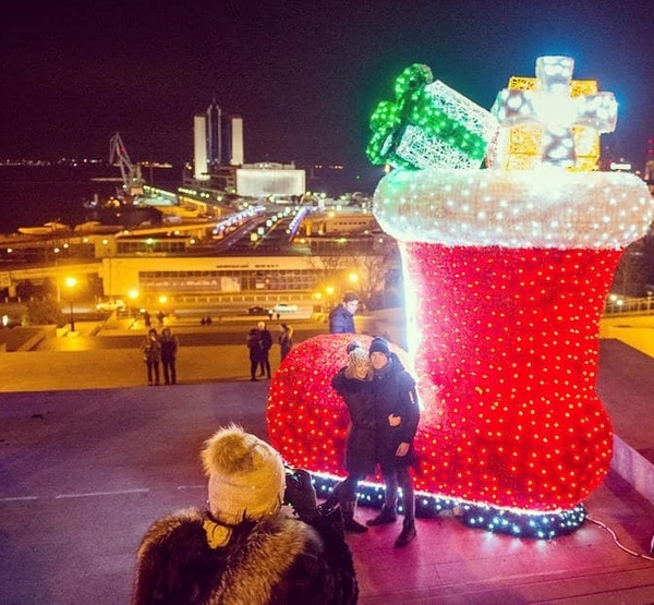 Одессу необычно украсили к Новому году