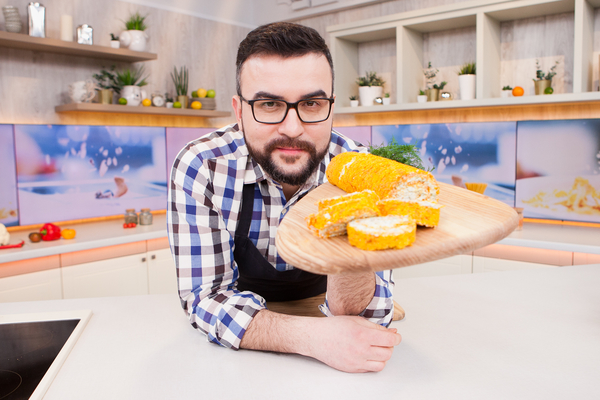 Морковный рулет со сливочным сыром от Руслана Сеничкина