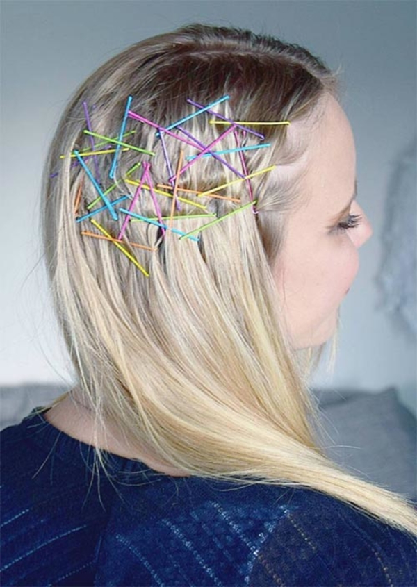 Прически с невидимками и заколками: ТОП-20 лучших идей