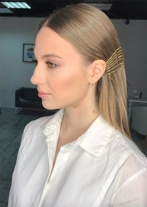 Прически с невидимками и заколками: ТОП-20 лучших идей