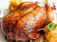 Как приготовить утку фаршированную рисом, яблоками и апельсинами