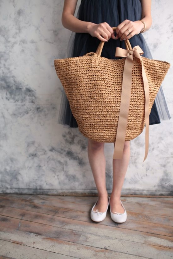 Соломенные сумки 2019: как и с чем носить