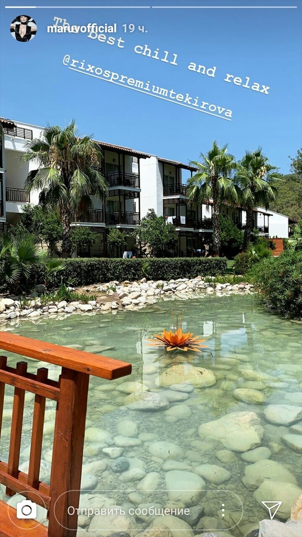 MARUV похвасталась кадрами шикарного морского отдыха
