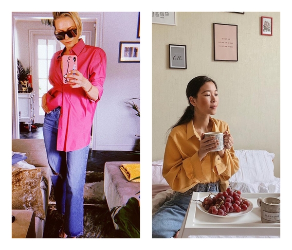 Рубашка оверсайз: ТОП-5 модных способов завоевать титул главной модницы