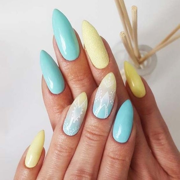 Дизайн ногтей с цветами