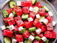 Зважені та щасливі: салат с арбузом и фетой