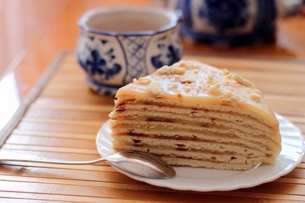 Торт со сгущенкой на сковороде - 12 пошаговых фото в рецепте