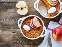 Рисово-яблочная запеканка: пошаговый рецепт с фото