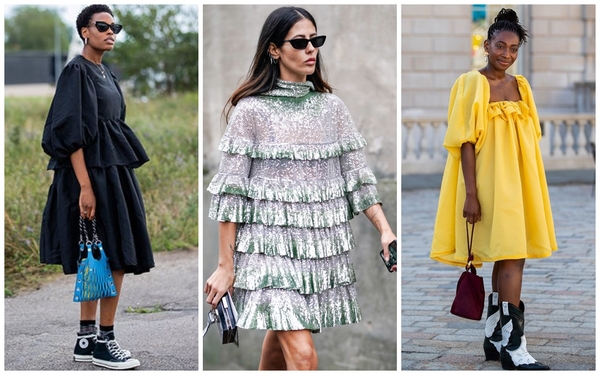 Объем и пышность: ТОП-6 способов, как носить самое модное платье осени 2019