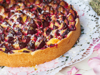 Пошаговый рецепт приготовления сливового пирога