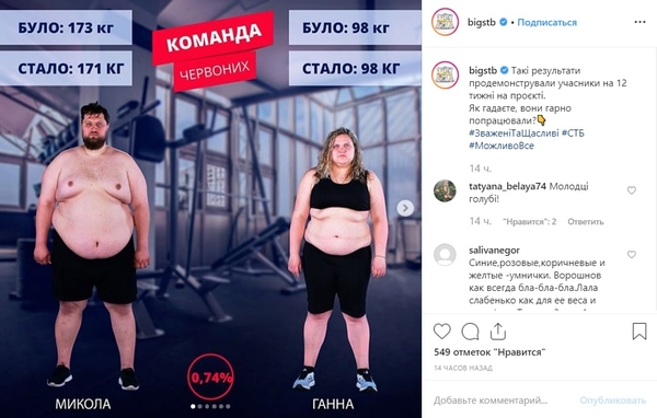 Зважені і щасливі: Кто покинул проект после 12 эфира