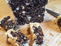 Шотландский кекс Black Bun с черной смородиной и клюквой