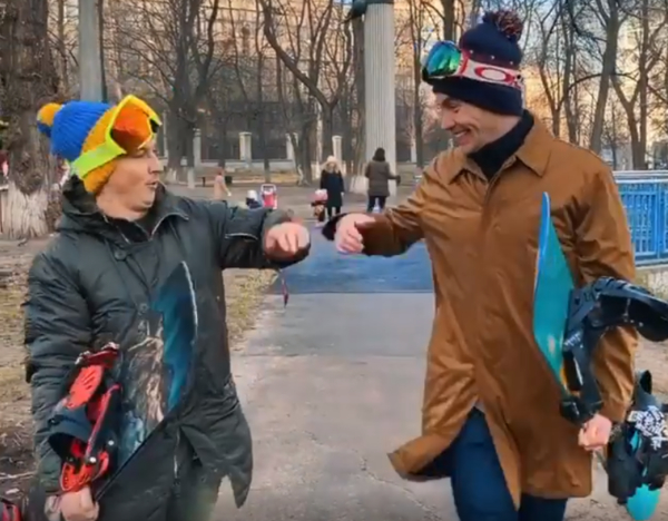 "Когда нет снега и морозов": Педан и Остапчук взорвали Сеть забавным роликом