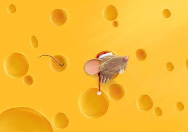 Новогодние украшения: 5 очаровательных мышек для салатов и закусок (фото)