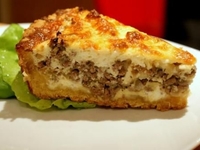 Бюджетный ужин: пирог с капустой и фаршем