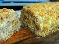 Рулет Наполеон из слоеного теста: простейший рецепт с видео