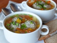 Послепраздничное меню: Суп с мясными фрикадельками