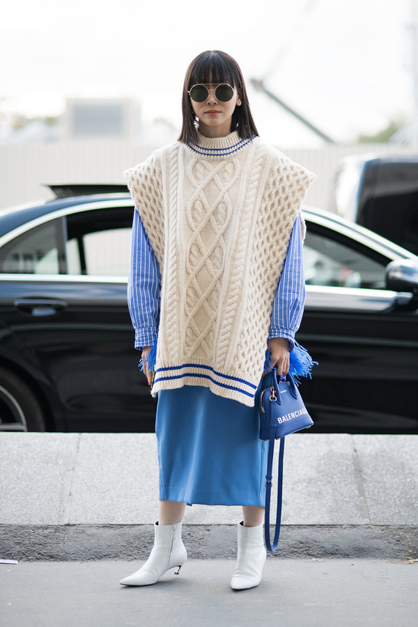 Вязанная история: ТОП-8 образов с новым героем уличных хроник - жилетом