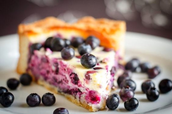 Mustikkapiirakka: Финский пирог с черникой