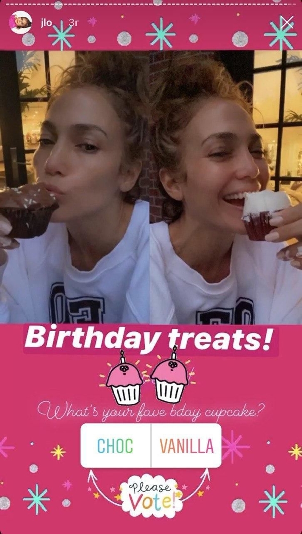 Дженнифер Лопес показала, как отметила день рождения