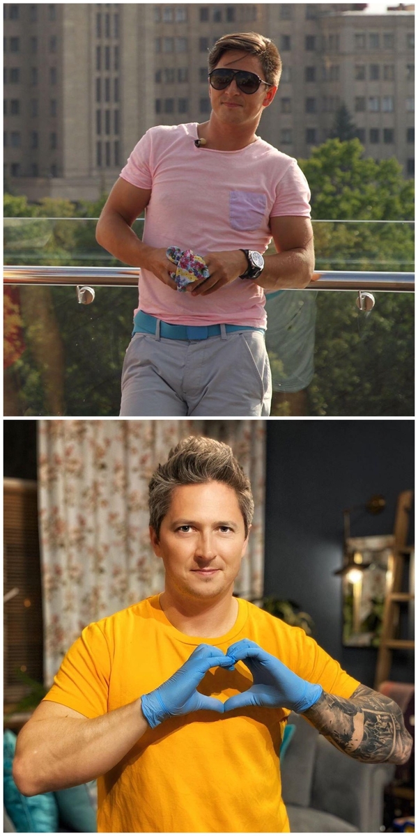 Седина и тату: как Александр Педан поменялся за 10 сезонов "Хто зверху?"