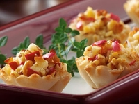 Корзиночки из теста Фило с яблоками и лесными орехами: Простой рецепт