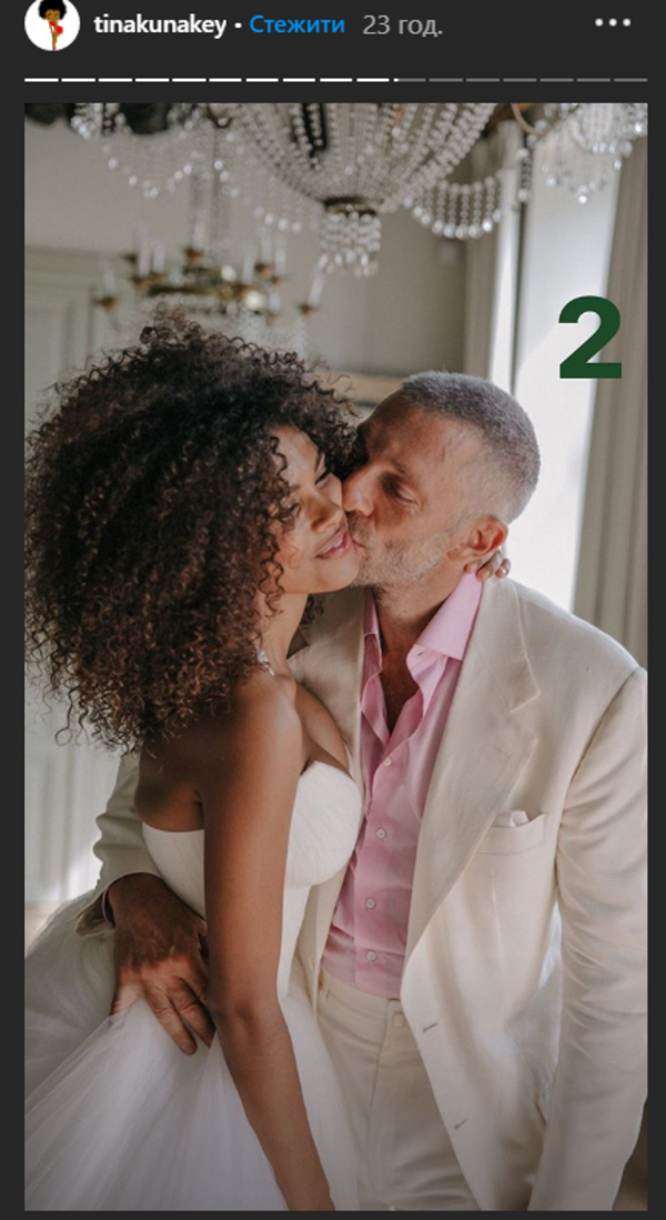 Тина Кунаки показала редкие фото со свадьбы с Венсаном Касселем