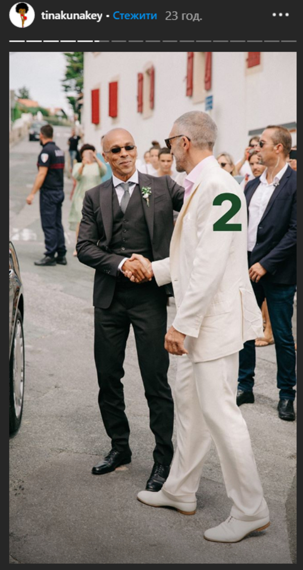 Тина Кунаки показала редкие фото со свадьбы с Венсаном Касселем