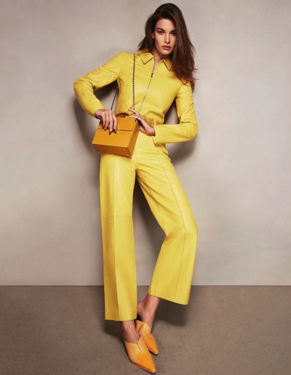 Серый и желтый-самые модные цвета будущего года: идеи для стильных образов