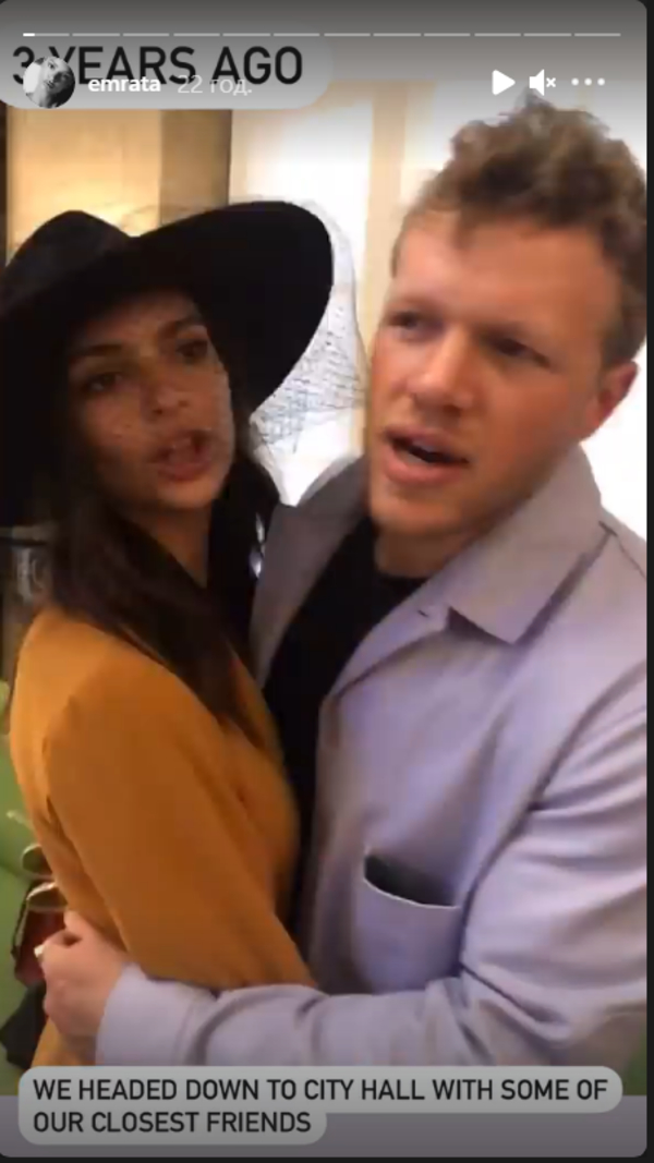 Беременная Эмили Ратаковски показала редкие кадры со свадьбы