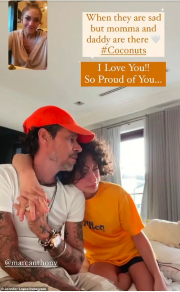 Развод и дети: Джей Ло показала заплаканную дочь