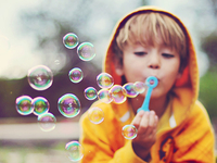 Как сделать мыльные пузыри с ребенком