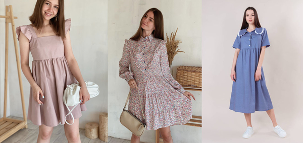 4 трендовые модели модных платьев