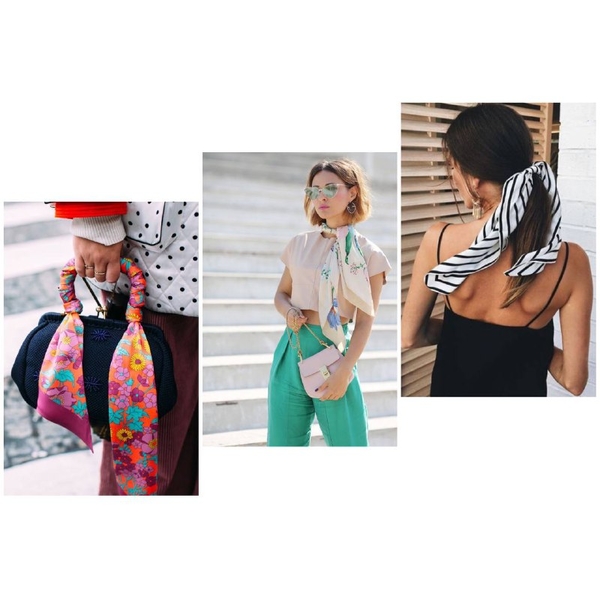 Вместо топа и панамы: как завязывать шелковый платок