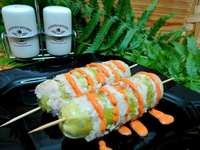 Необычный кебаб с кабачками