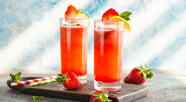 Клубничный мохито для детей и взрослых