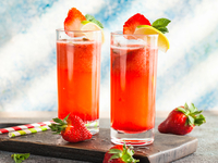 Клубничный мохито для детей и взрослых