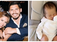 Даша Квиткова и Никита Добрынин крестили сына на 8-й день после родов