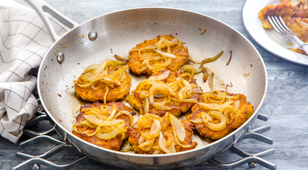 Рецепт дня: постные оладьи из кабачков