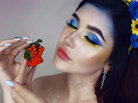 Макияж на День независимости: ТОП-20 лучших идей в сине-желтой гамме