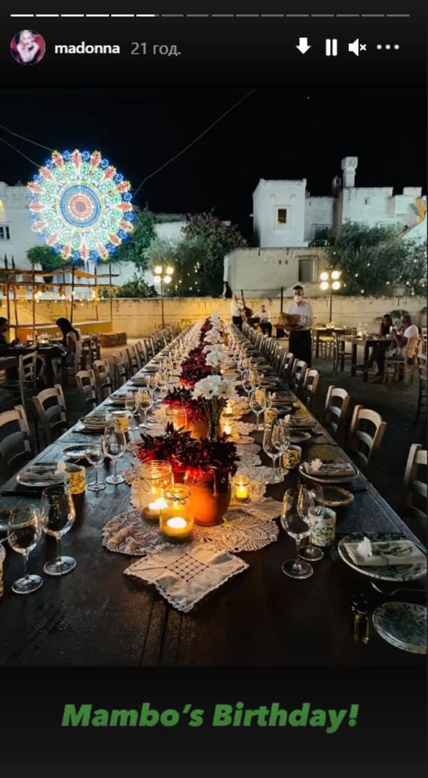 Мадонна показала, как отметила 63-летие с молодым бойфрендом и шестью детьми