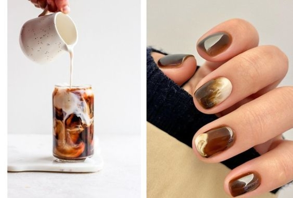 ТОП-15 лучших идей для осеннего маникюра в кофейных оттенках