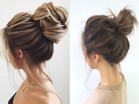 Учимся делать необычные пучки: 5 простых способов