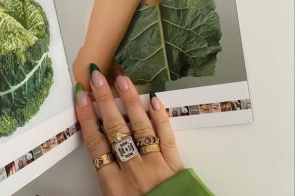 Модный цветной френч 2021 / Pinterest