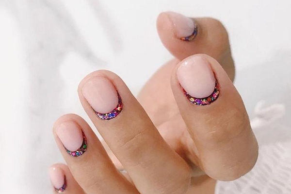 Модный цветной френч 2021 / Pinterest