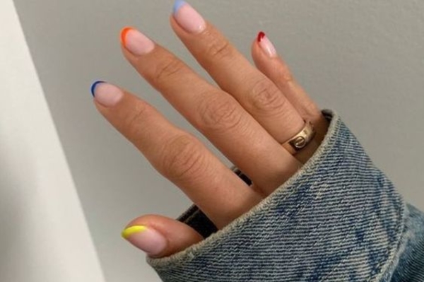 Модный цветной френч 2021 / Pinterest