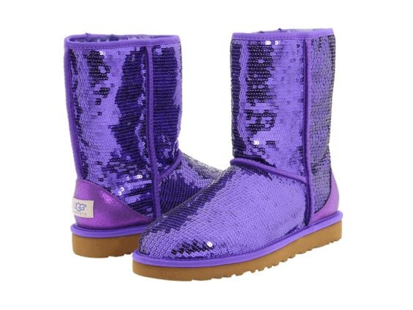 Угги с пайетками