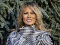 Бесподобная и очень элегантная: Мелания Трамп в платье с консервативным вырезом